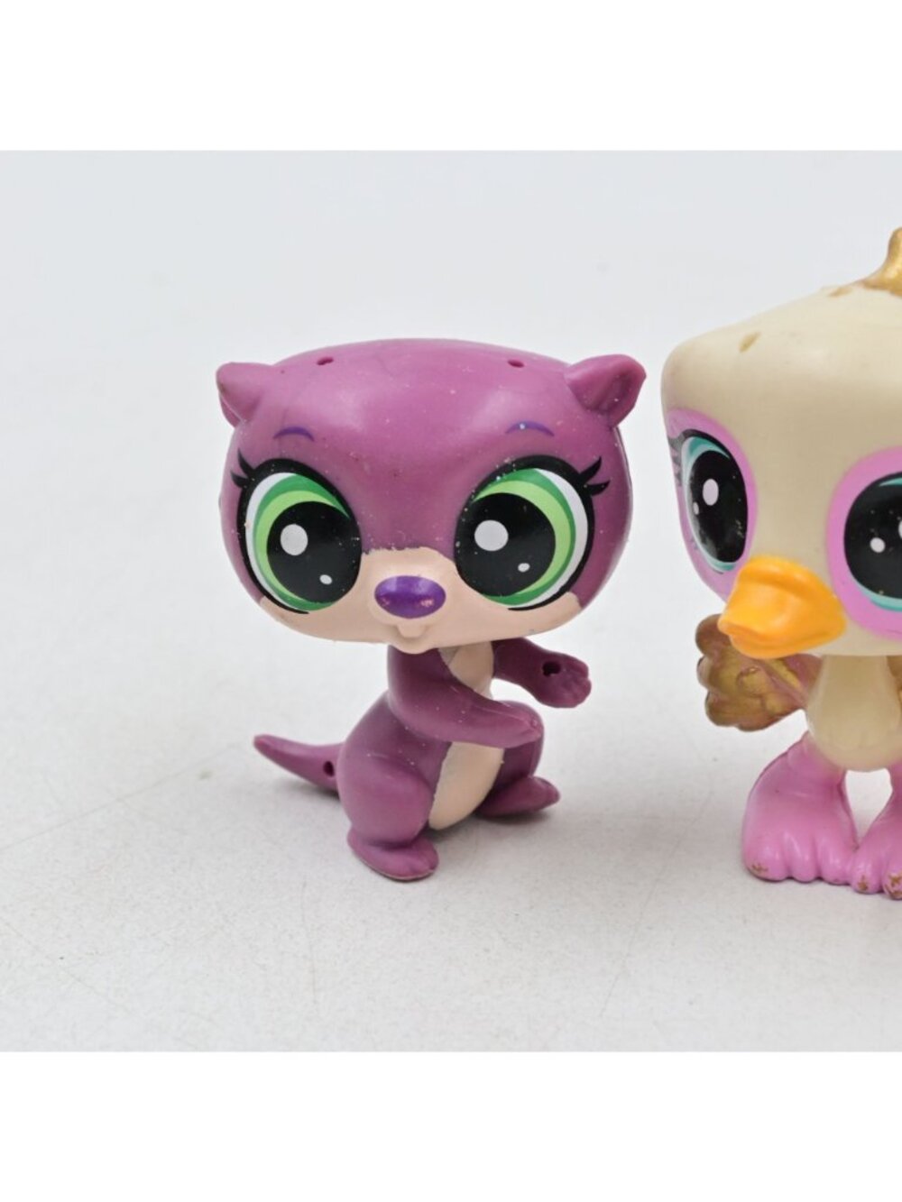 LPS Littlest Pet Shop Toy Lot Of 5 Animals Glitter Paint Splash Monkey Cat Bird - Picture 6 of 10